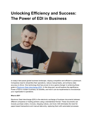 unlocking efficiency and success the power