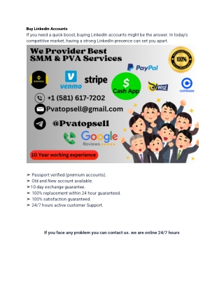 Top site to Buy Linkedin Accounts
