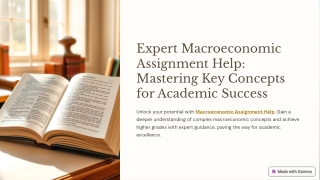 Expert Macroeconomic Assignment Help Mastering Key Concepts for Academic Success