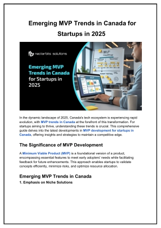 Emerging MVP Trends in Canada for Startups in 2025