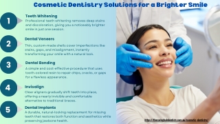 Cosmetic Dentistry Solutions for a Brighter Smile