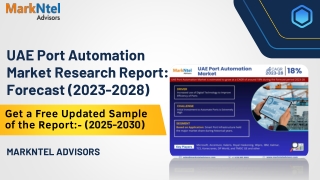 UAE Port Automation Market Insights, Share & Growth Trends 2023-28