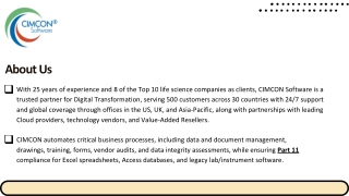 eInfotree Excel Desktop: Pharma Compliance & Efficiency
