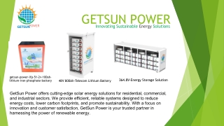 Lithium Battery Manufacturer Getsun PDF