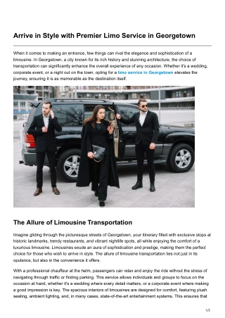 arrive in style with premier limo service