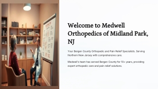 welcome to medwell orthopedics of midland park nj