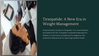 tirzepatide a new era in weight management