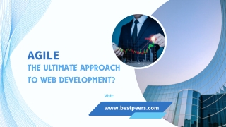 agile the ultimate approach to web development