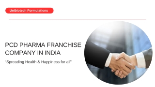PCD PHARMA FRANCHISE COMPANY IN INDIA |UNIBIOTECH FORMULATIONS