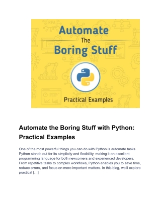Master Python Automation: Simplify Your Workflows