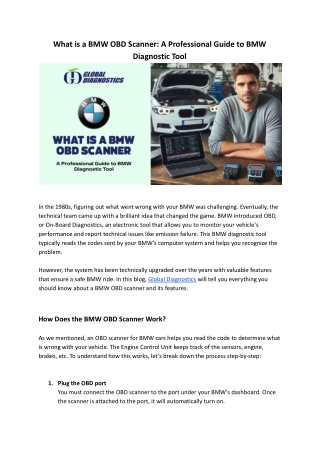 What is a BMW OBD Scanner_ A Professional Guide to BMW Diagnostic Tool
