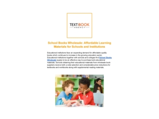 School Books Wholesale_ Affordable Learning Materials for Schools