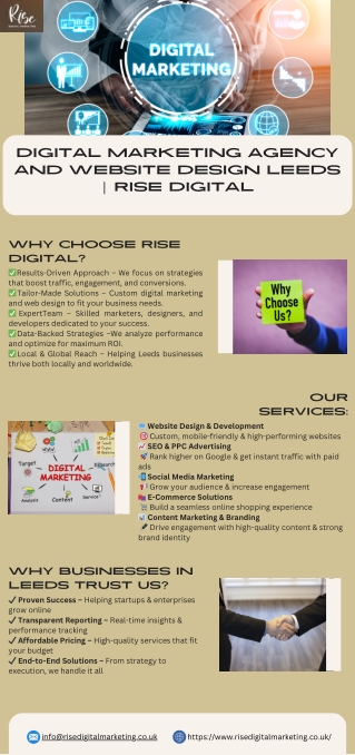 Digital Marketing Agency and Website Design Leeds  Rise Digital