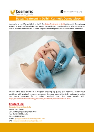 Botox Treatment in Delhi