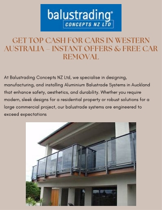 Top Providers of Commercial Balustrade Systems in Auckland