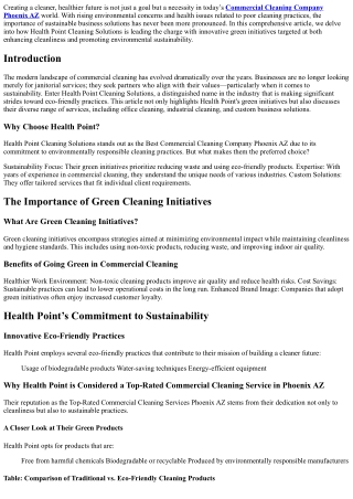 creating a cleaner healthier future is not just