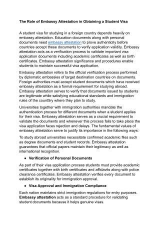 The Role of Embassy Attestation in Obtaining a Student Visa .docx