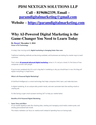 Digital Marketing Training Center in Derabassi and Zirakpur