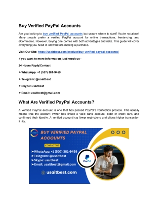 Buy Verified PayPal Accounts (3)