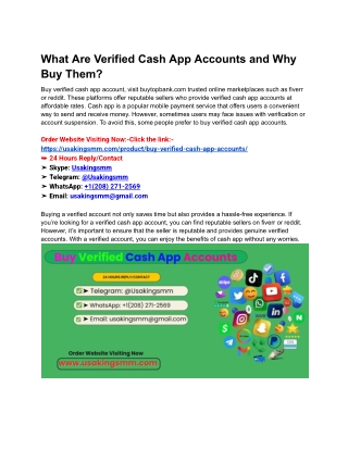 What Are Verified Cash App Accounts and Why Buy Them
