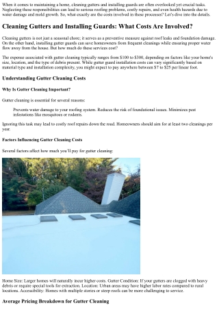 when it comes to maintaining a home cleaning
