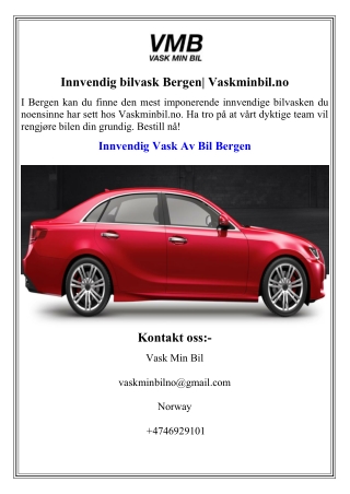 innvendig bilvask bergen vaskminbil no