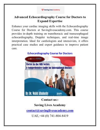 advanced echocardiography course for doctors
