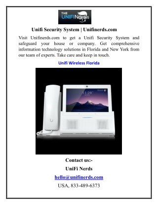 unifi security system unifinerds com
