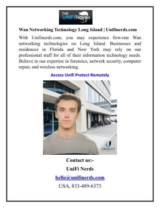 wan networking technology long island unifinerds