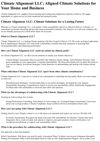 Climate Alignment