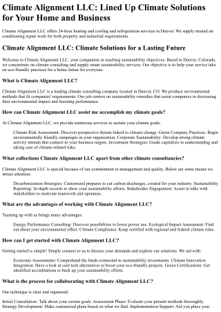 Climate Alignment