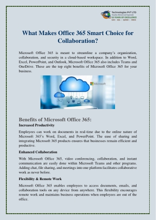 what makes office 365 smart choice