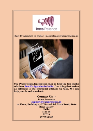 best pr agencies in india pressrelease