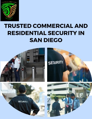 Trusted Commercial and Residential Security in San Diego