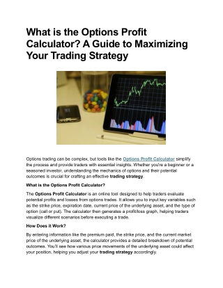 What is the Options Profit Calculator
