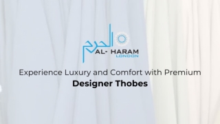 Experience Luxury and Comfort with Premium Designer Thobes
