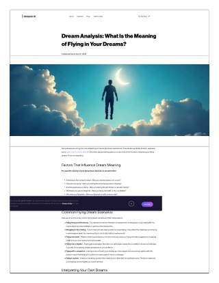 The Meaning of Flying in Dreams – AI Dream Analysis