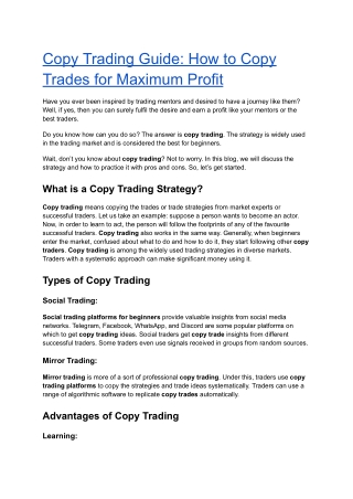 Copy Trading (1)