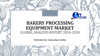 bakery processing equipment market global