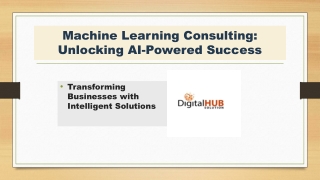 machine learning consulting unlocking ai powered success