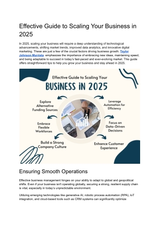 Top Strategies for Business Growth in 2025 with Taylor Johnson Murrieta