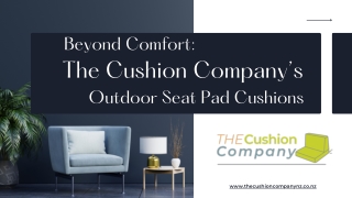 Beyond Comfort: The Cushion Company’s Outdoor Seat Pad Cushions