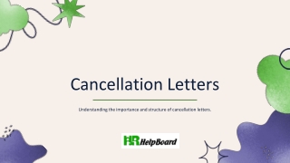 cancellation letters