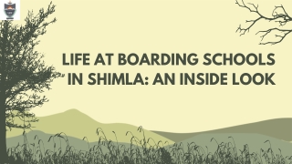 life at boarding schools in shimla an inside look