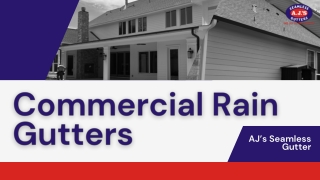 Commercial Rain Gutters | Durable & Efficient Gutter Solutions by AJ’s Gutters