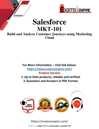 MKT-101 Questions and Answers pdf dumps