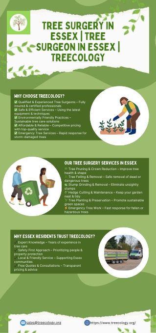 Tree Surgery in Essex  Tree Surgeon in Essex  Treecology