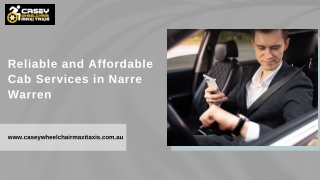Reliable and Affordable Cab Services in Narre Warren