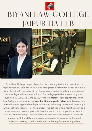 Biyani Law College Jaipur Law Admission