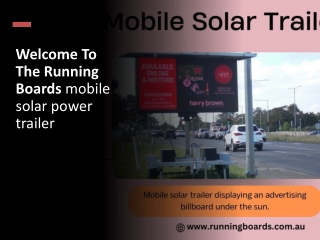 Top Mobile Solar Power Trailers in Australia – Reliable & Eco-Friendly Solutions